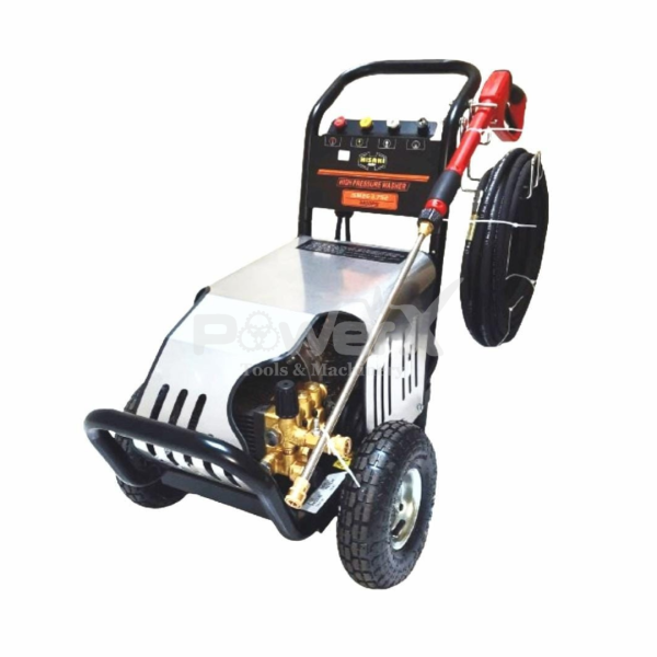 Hisaki 2700 PSI High-Pressure Car Wash Machine — Mobile, Petrol Power