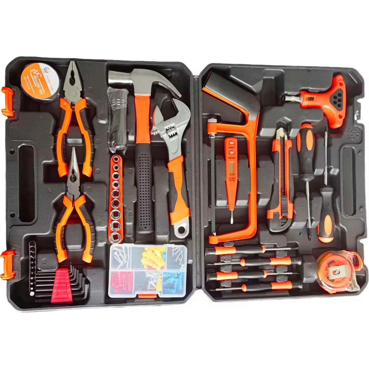 Professional 82-Piece DIY Household & Car Repair Tool Set
