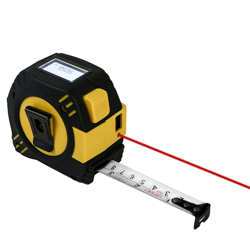 3-in-1 Multifunction Laser Tape — 40 m Laser + 5 m Tape, USB-Rechargeable