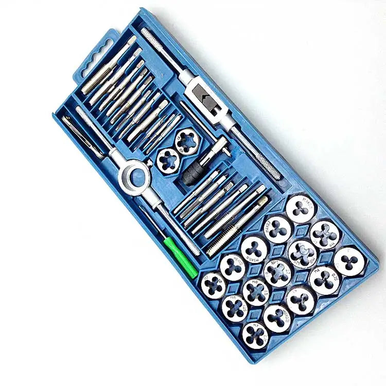 40pcs Alloy Steel Hand Tap & Die Set (M3–M12)