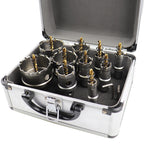 10-Piece TCT Tungsten Carbide Hole Saw Cutter Set
