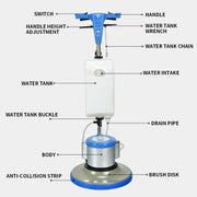 BF521 1200W Heavy Duty Floor Polisher & Tile Scrubber (17”)