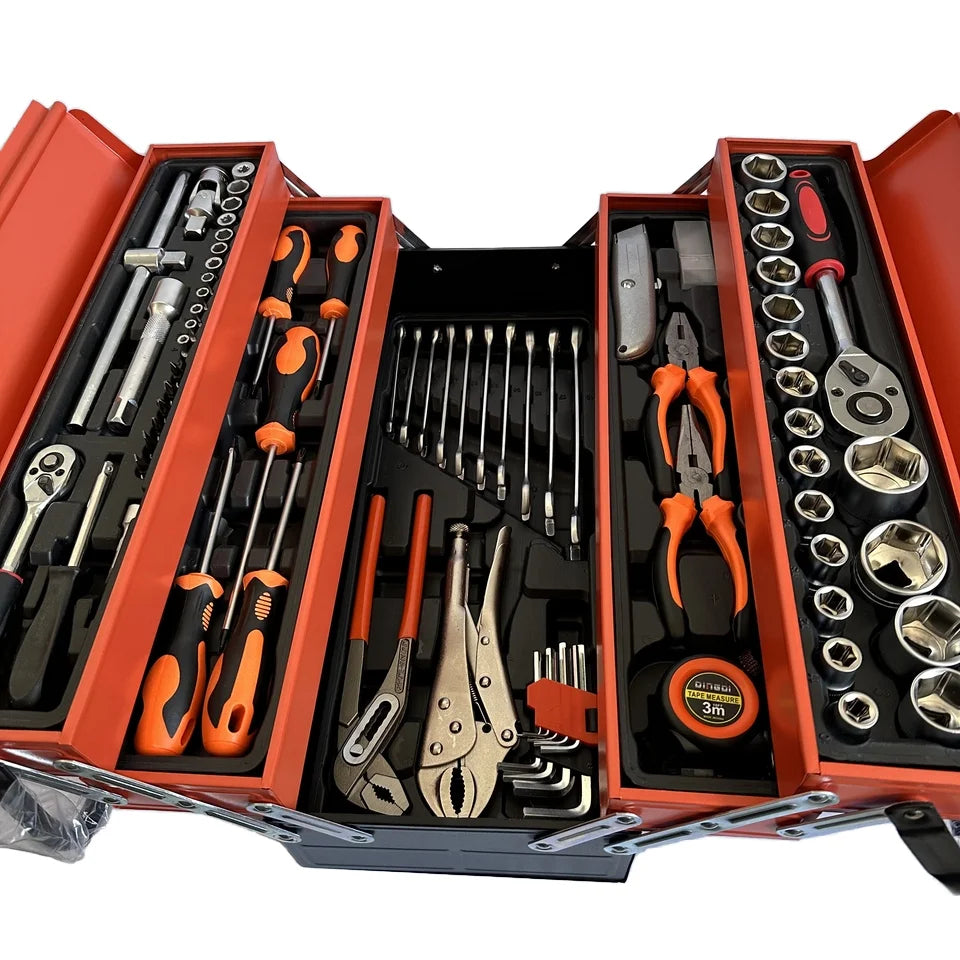 85PCS Multi-Functional Portable Toolbox Set – Car, Home & Workshop Repair Kit
