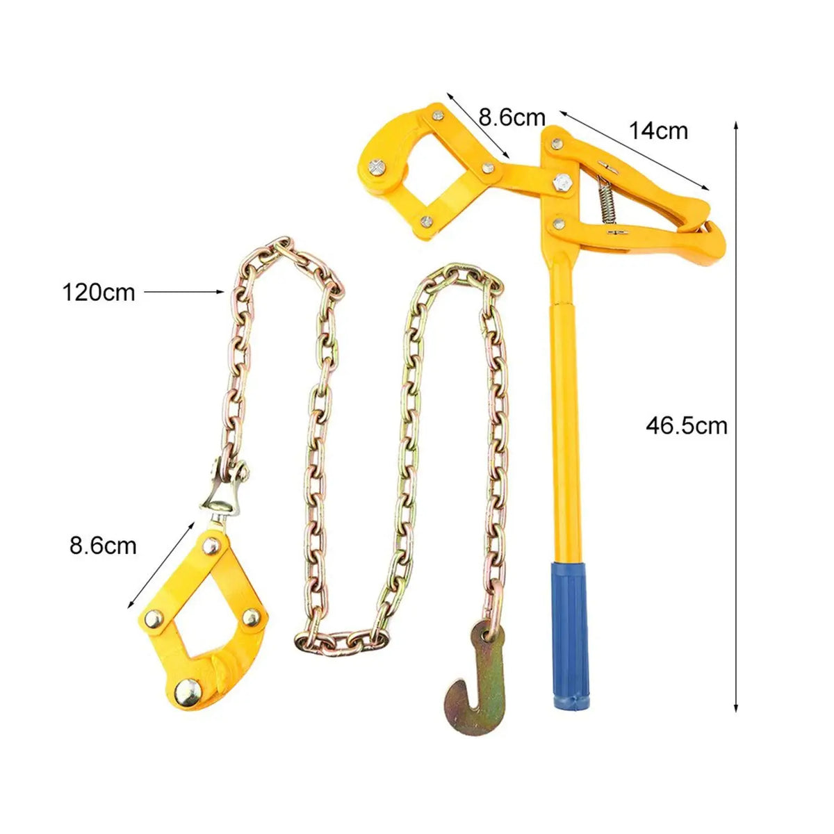 Chain Grab Wire Strainer with Handle & 120cm Chain