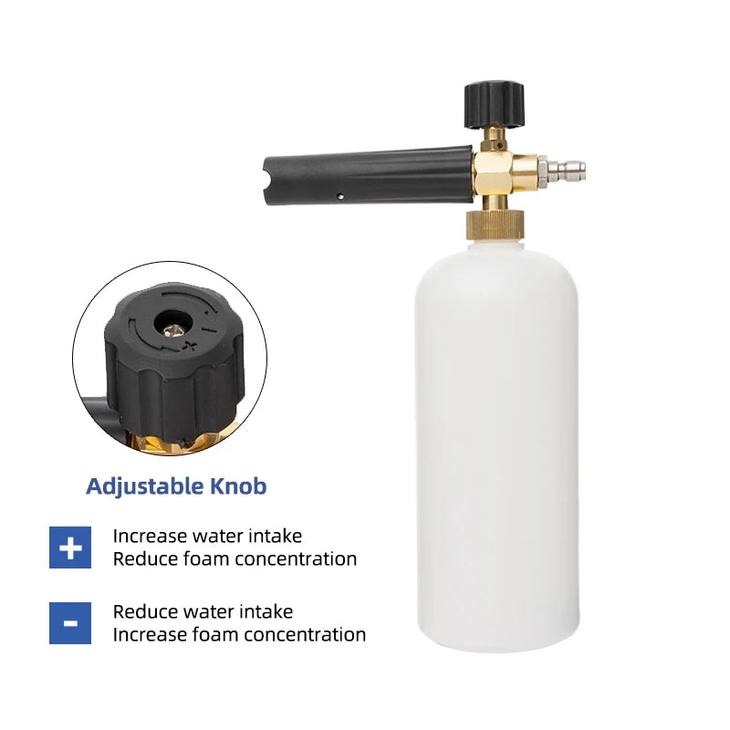 Adjustable Foam Cannon for Pressure Washer – 1/4" Quick Connect