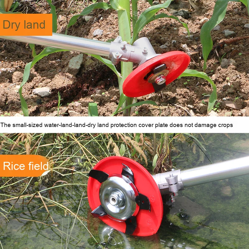 Dual-Use Multi-Function Metal Lawn Mower Blade / Trimmer Head (22cm)