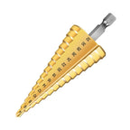 3-Piece HSS Titanium-Coated Step Drill Bit Set – 4mm to 32mm
