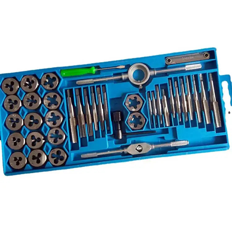 40pcs Alloy Steel Hand Tap & Die Set (M3–M12)