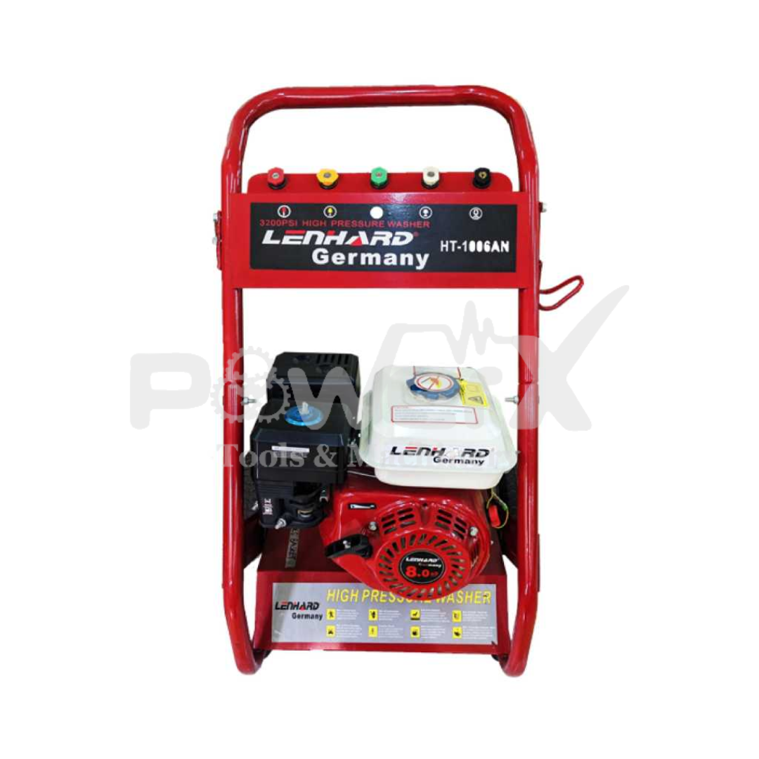 Lenhard Germany 3200 PSI Petrol Pressure Washer — Heavy-Duty Carwash Unit