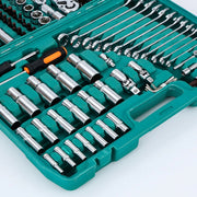 216-Piece CR-V Multifunctional Socket, Wrench & Ratchet Tool Set