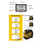 3-in-1 Multifunction Laser Tape — 40 m Laser + 5 m Tape, USB-Rechargeable