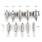 10-Piece TCT Tungsten Carbide Hole Saw Cutter Set