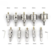 10-Piece TCT Tungsten Carbide Hole Saw Cutter Set