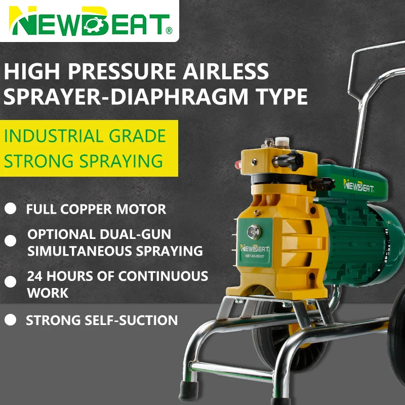 NewBeat 3000W Electric Airless Paint Sprayer Machine