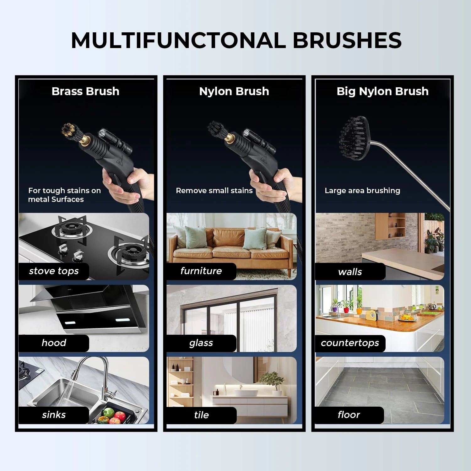 Heavy Duty Multipurpose Pressurized Handheld Portable Steam Cleaner with Jet