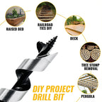 Self-Feeding Auger Drill Bit for Wood – Hex Shank