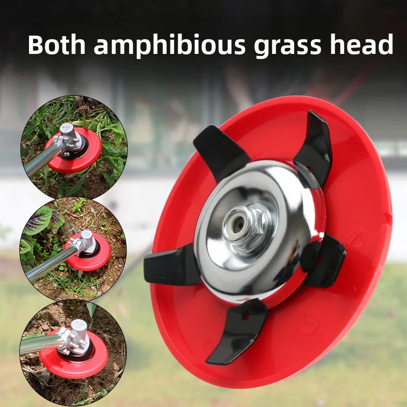 Dual-Use Multi-Function Metal Lawn Mower Blade / Trimmer Head (22cm)