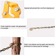 Chain Grab Wire Strainer with Handle & 120cm Chain