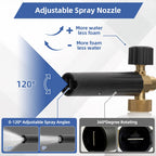 Adjustable Foam Cannon for Pressure Washer – 1/4" Quick Connect