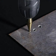 PEXMIENTAS 5PCS HSS 4241 Cobalt Step Drill Bit Set – Two-Flute, High-Speed Metal Drilling Kit