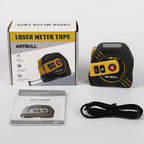 3-in-1 Multifunction Laser Tape — 40 m Laser + 5 m Tape, USB-Rechargeable