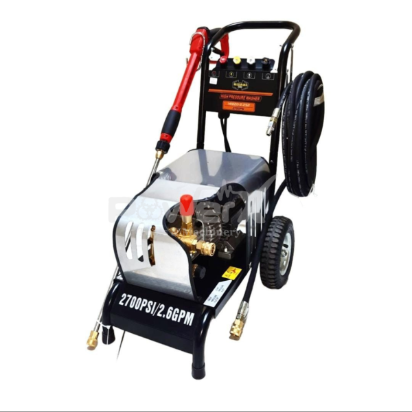 Hisaki 2700 PSI High-Pressure Car Wash Machine — Mobile, Petrol Power