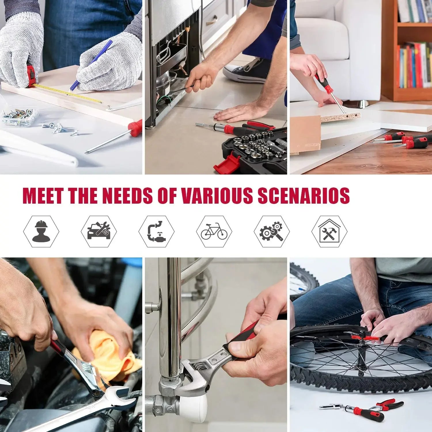 82-Piece Auto Repair Tool Set – Heavy-Duty CR-V Steel | Professional & Household Mechanics Kit