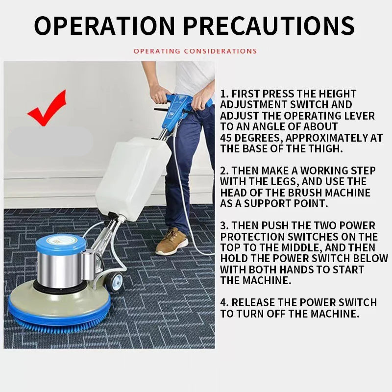 BF521 1200W Heavy Duty Floor Polisher & Tile Scrubber (17”)