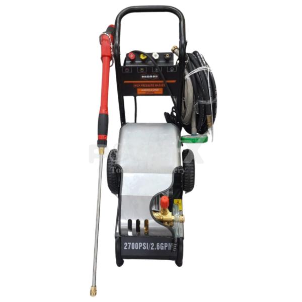 Hisaki 2700 PSI High-Pressure Car Wash Machine — Mobile, Petrol Power