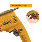 INGCO Impact Drill - 680W | 0–3000 RPM | 13mm Hammer Drill