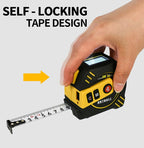3-in-1 Multifunction Laser Tape — 40 m Laser + 5 m Tape, USB-Rechargeable
