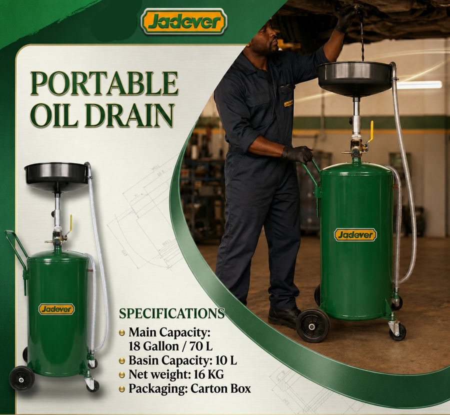 Jadever Portable Oil Drain 70L