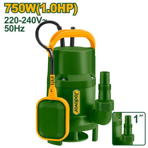 Jadever 750W (1HP) Submersible Sewage Pump – High Flow (1” Outlet)