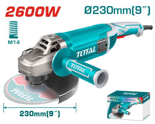 Total 2600W 230mm Angle Grinder – TG1262306