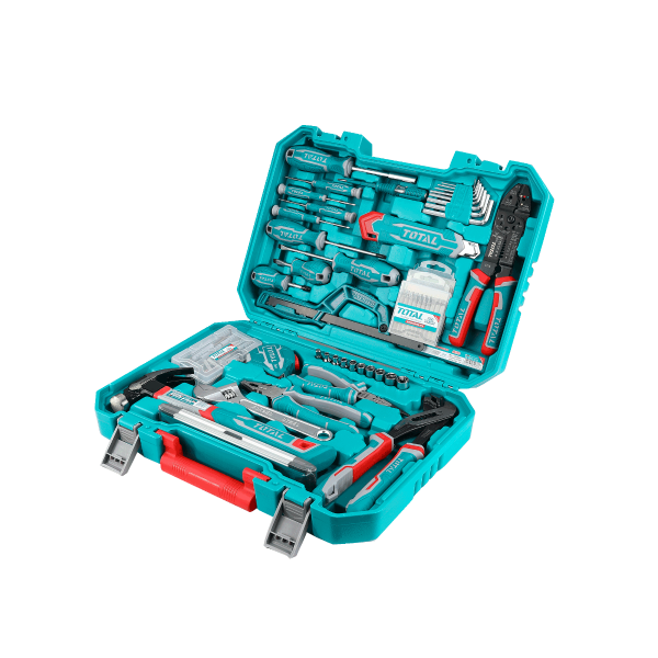TOTAL 168 PCS Hand Tools Set with Carrying Case (THKTHP21686)