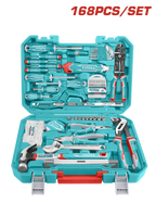 TOTAL 168 PCS Hand Tools Set with Carrying Case (THKTHP21686)