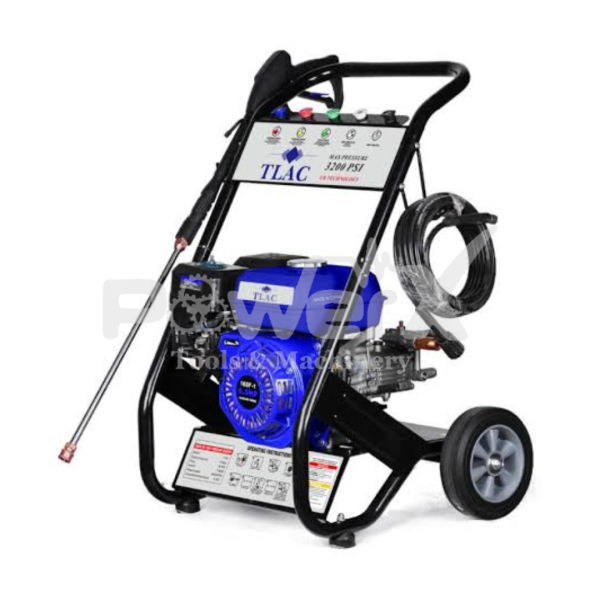 TLAC UK 3200 PSI High-Pressure Petrol Carwash Machine — Mobile, Heavy-Duty Cleaning