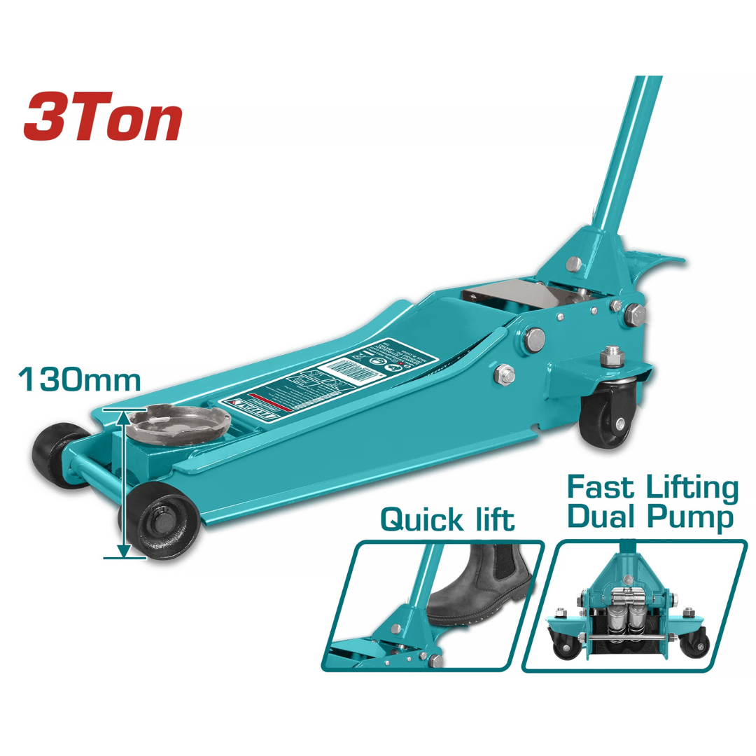 Total THT108313 – 3 Ton Heavy Duty Hydraulic Floor Jack