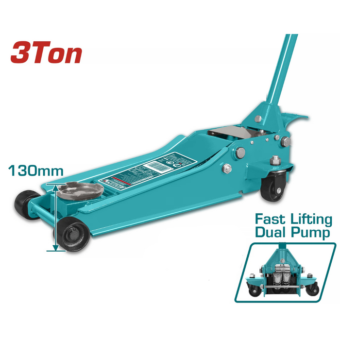 Total THT108313 – 3 Ton Heavy Duty Hydraulic Floor Jack