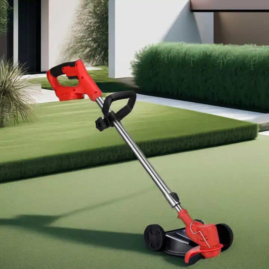 Cordless Brush Cutter — 96V System, 2 Batteries, Multi-Blade Kit