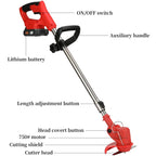 Cordless Brush Cutter — 96V System, 2 Batteries, Multi-Blade Kit