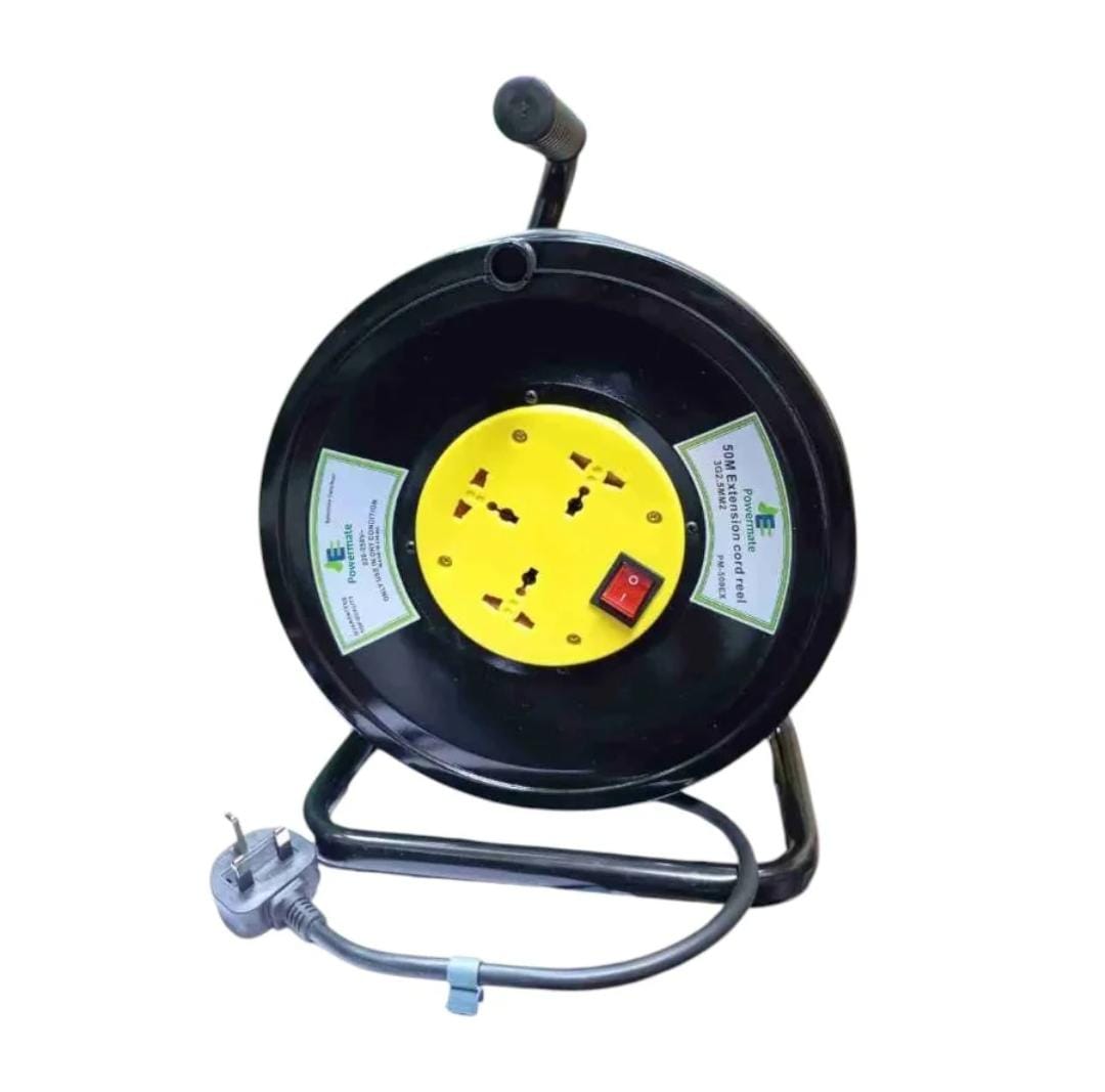Premier Heavy-Duty 50 Metre Extension Cable Reel – 2.5mm | Electrician Grade