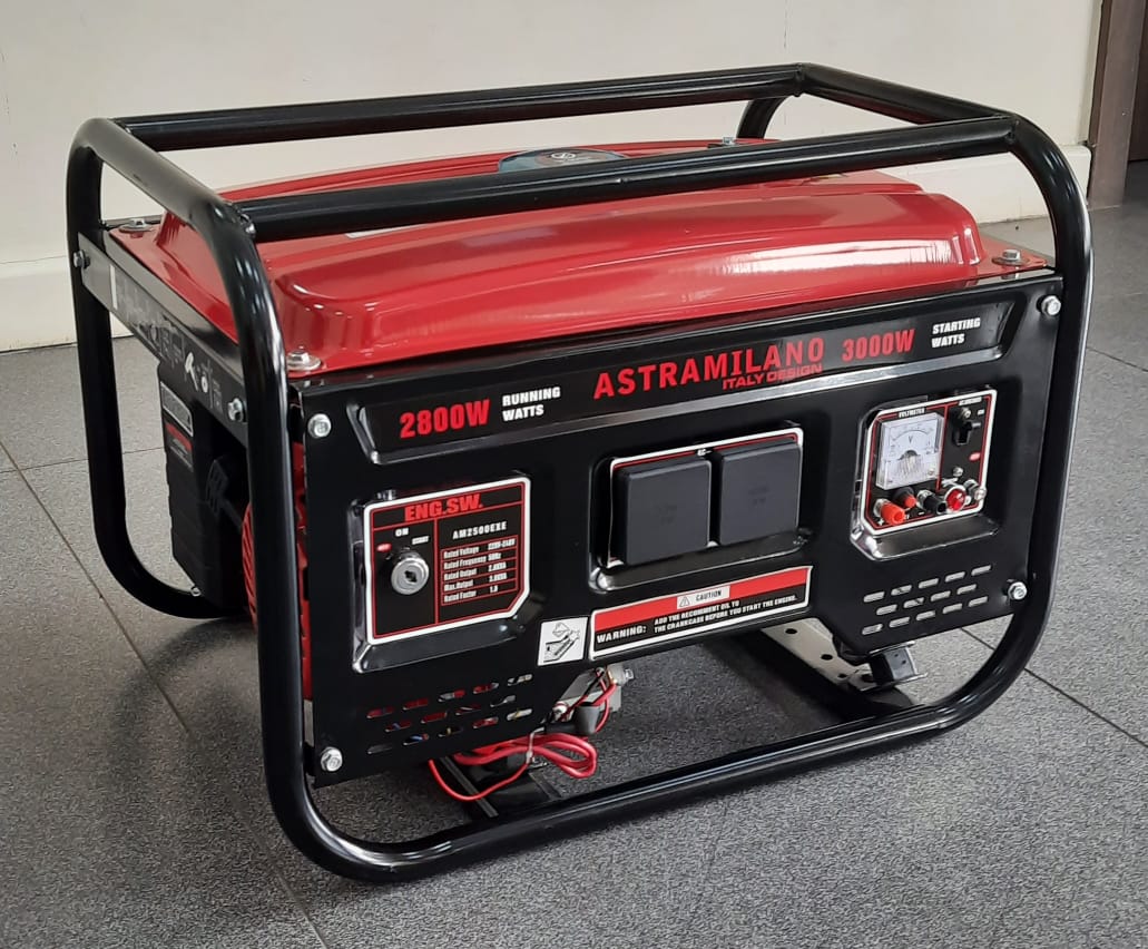 Astramilano AM2500EXE – 2.8KVA Key Start Petrol Generator