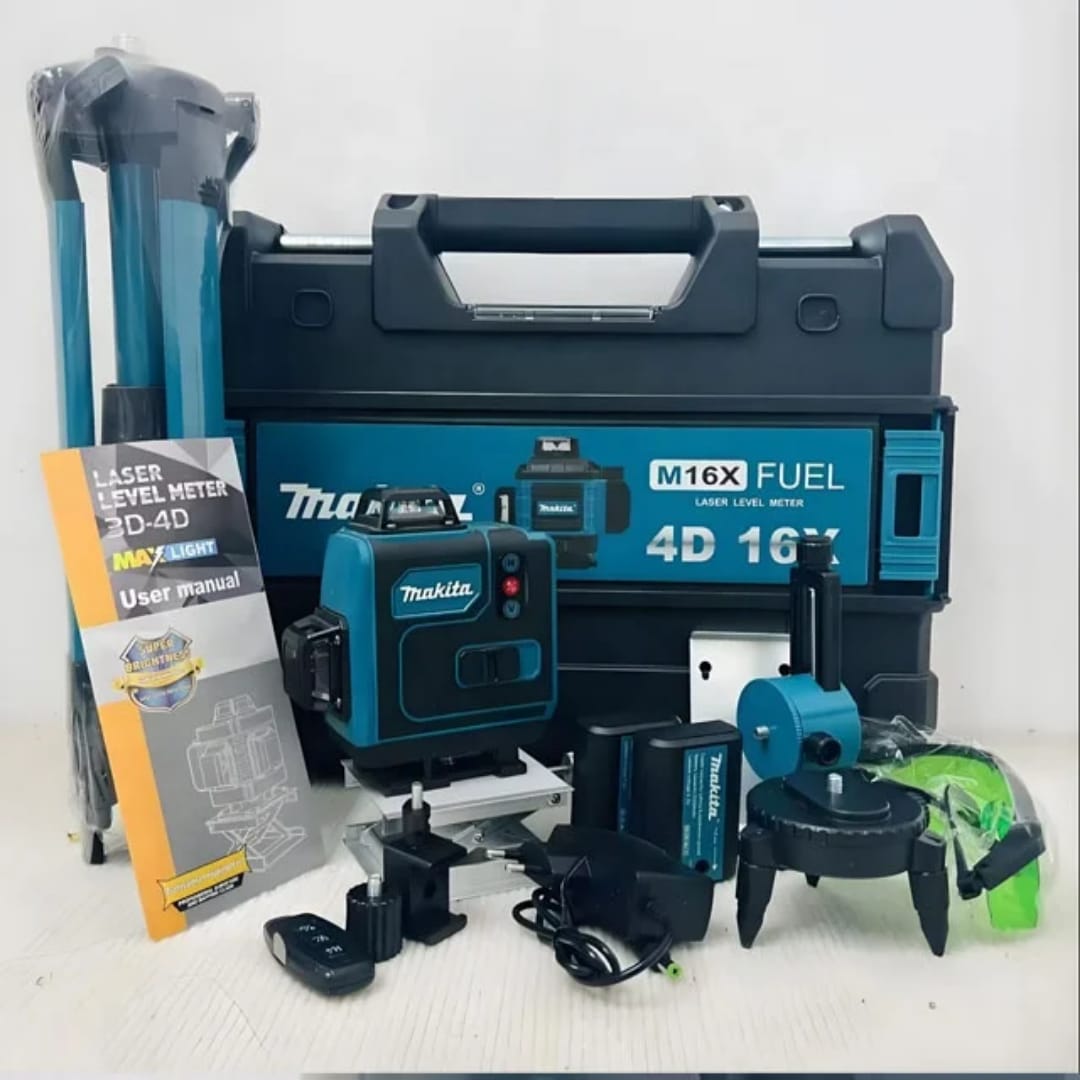 Makita MKT 16-Line 4D Laser Level – Ultra-Precision 360° Green Beam
