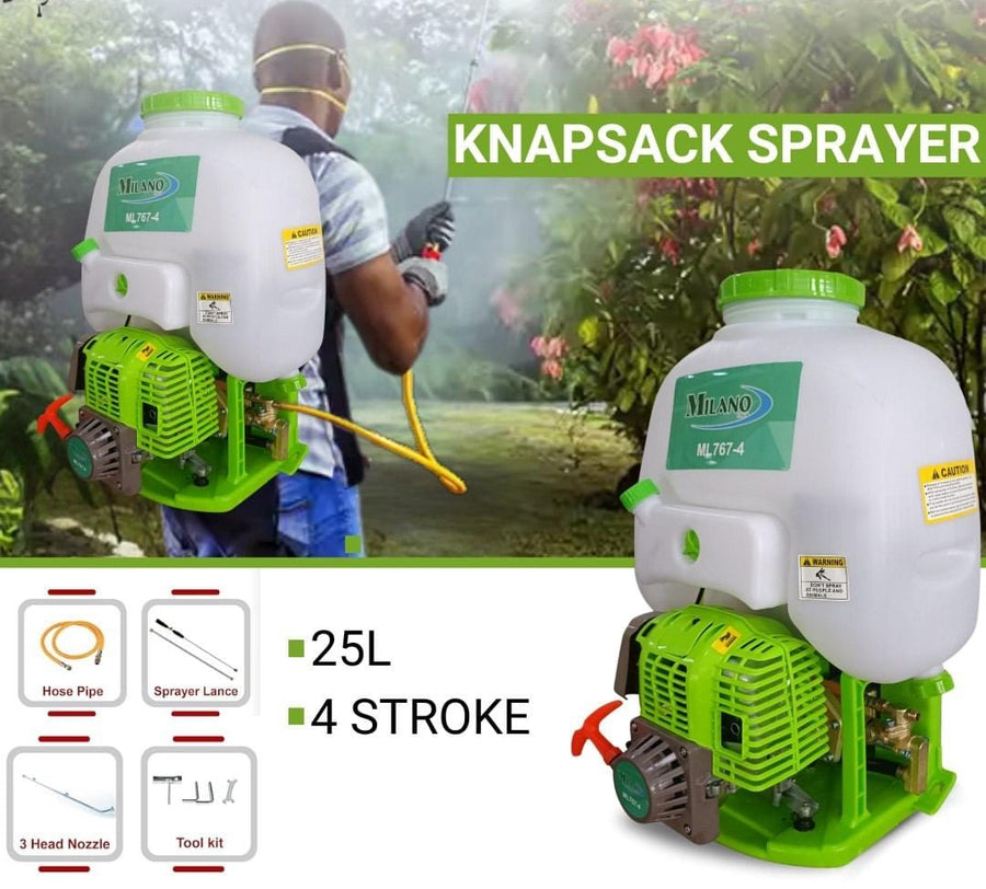 Milano Engine Knapsack Sprayer – 25 Litres | 4-Stroke