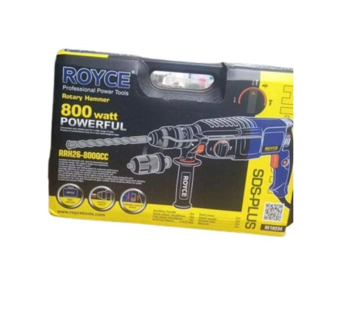 Royce Rotary Hammer Drill 800W – SDS Plus (Heavy Duty)
