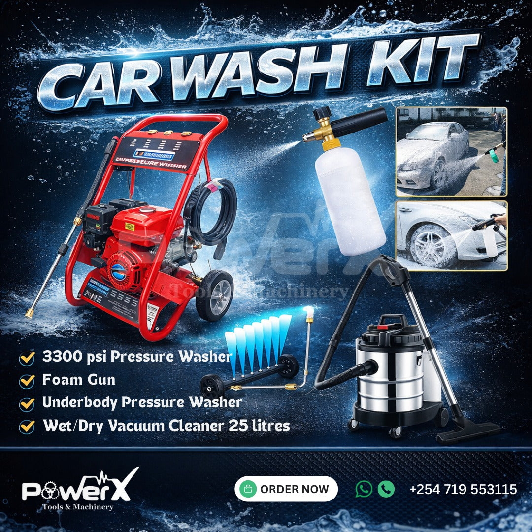 PowerX Ultimate Car Wash Kit – Complete Professional Cleaning Solution