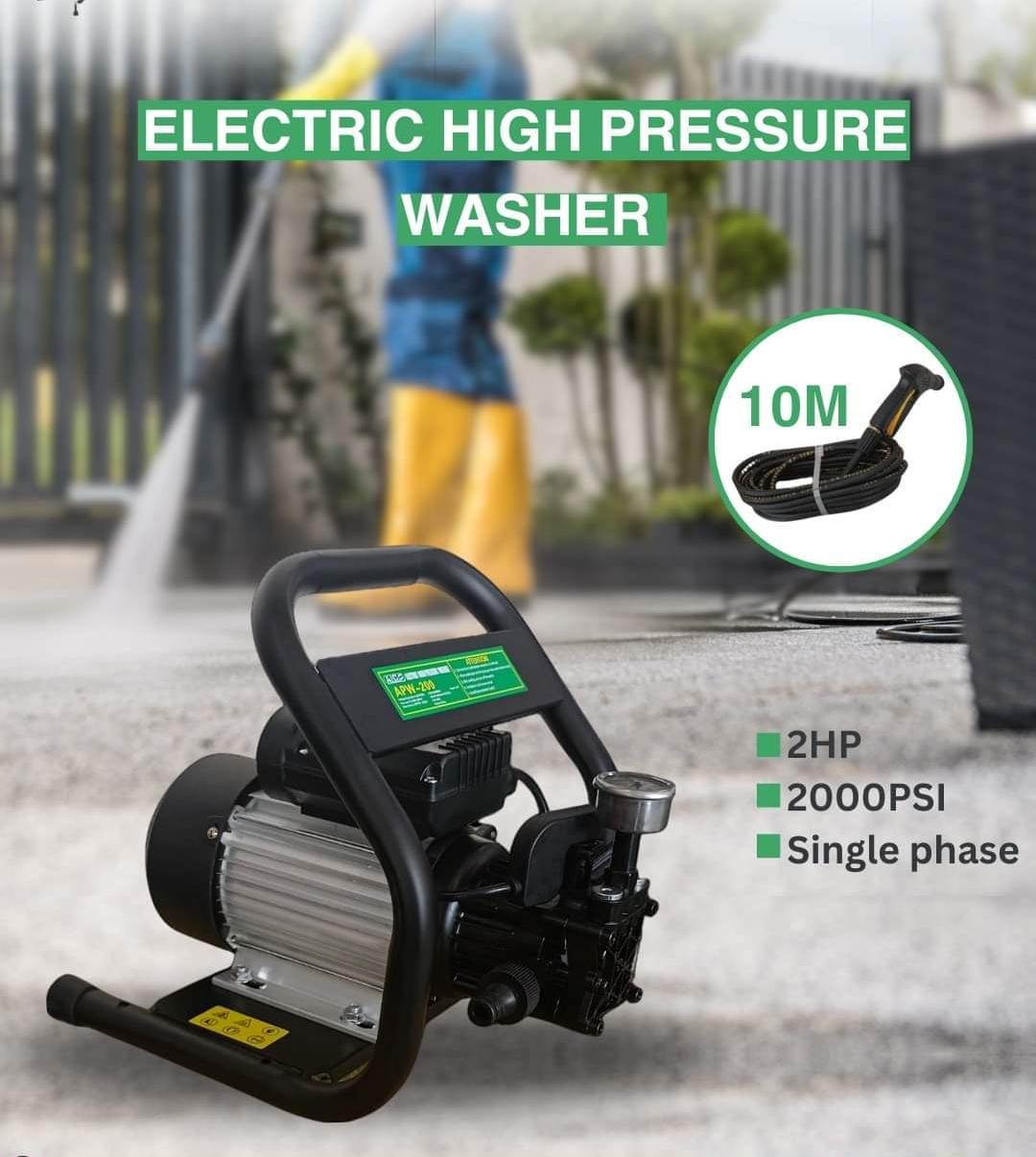 Electric High Pressure Washer – 2HP | 2000 PSI | Single Phase