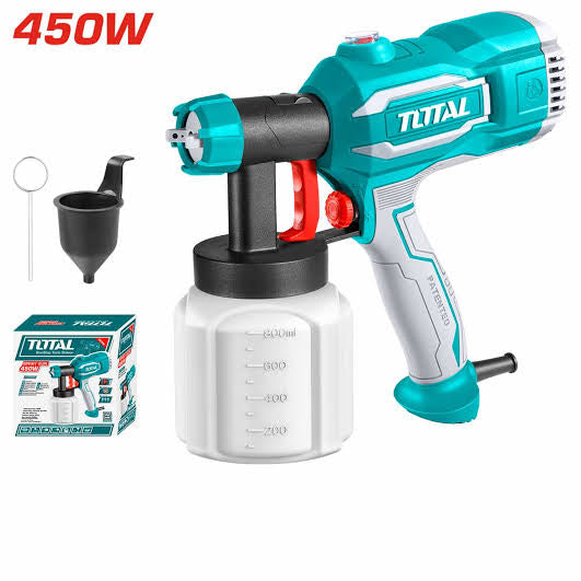 TOTAL 450W Electric Paint Sprayer – Smooth, Fast & Professional Finish