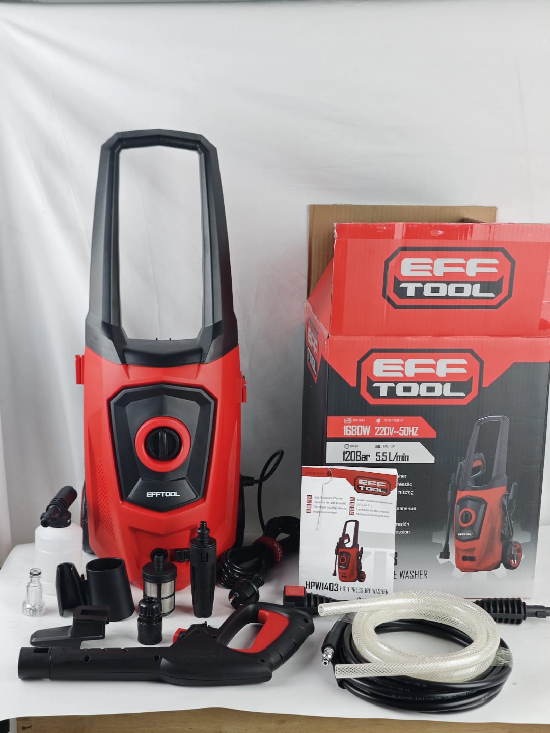 EFFTOOL Japan High Pressure Washer – 1680W  Model: HPW1403